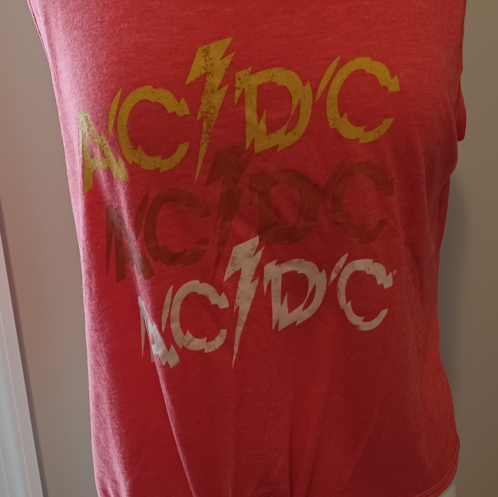 Ac/Dc Sleevless Shirt ###E21
